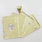 Mens 10k Yellow gold 4 Ace cards gold pendant GCHA30 3