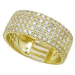 10K Yellow Gold womens wedding band engagement ring ASVJ48 1