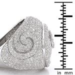 Sterling Silver Mens Diamond Ring 3Ctw (Sterling-3