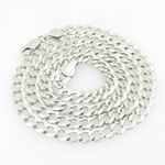 Mens White-Gold Cuban Link Chain Length - 20 inches Width - 5.5mm 1