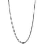 10k White Gold Hollow Franco Chain 7mm Wide Necklace with Lobster Clasp 26 inches long 3