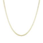 14K Yellow Gold 3.2mm wide Diamond Cut Mariner Link Solid Chain with Lobster Clasp 3