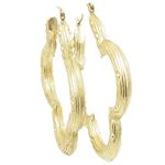 10k Yellow Gold earrings Xl flower hoop AGBE2 1