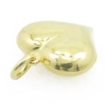 Ladies .925 Italian Sterling Silver yellow heart pendant Length - 18mm Width - 14.5mm 3