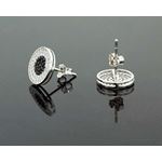 .925 Sterling Silver Unisex Earrings Fancy NEW!!! me0015-01w 3