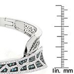 Ladies 14K Natural Blue 2.5 Ctw Diamond Bangle B-3