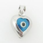 womens bp134 kabbalah evil eye .925 Sterling Silver good luck charm pendant 1