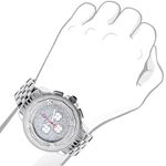 Mens Real Diamond Watch 0.55ct Falcon MOP Chronograph Rotating Bezel by Centorum 3