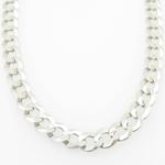 Mens White-Gold Cuban Link Chain Length - 24 inches Width - 5.5mm 3