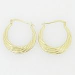 Ladies 10K Gold and .925 Italian Sterling Silver Earrings Stud Hoop Huggie Ball Fashion Dangle Swag 