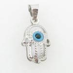 womens bp130 kabbalah evil eye .925 Sterling Silver good luck charm pendant 1