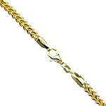 10K YELLOW Gold HOLLOW FRANCO Chain - 30 Inches Long 3.7MM Wide 1