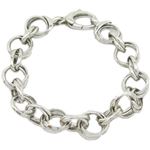 Mens Sterling silver White prince of wales link bracelet 1