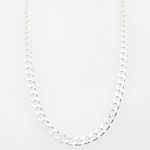 Silver Curb link chain Necklace BDC64 1