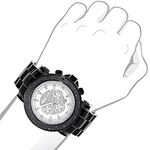 Escalade Oversized Mens Black Diamond Watch 0.25-3