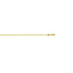 14K Yellow Gold 3.2mm wide Diamond Cut Mariner Link Chain with Lobster Clasp 1