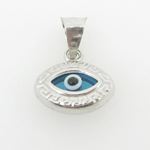 womens bp147 kabbalah evil eye .925 Sterling Silver good luck charm pendant 1