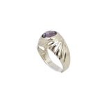 10k Yellow Gold Syntetic purple love gemstone ring ajr11 Size: 2 1