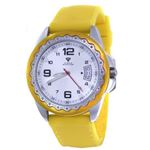 Unisex White Dial Yellow/Silver Tone Case 0.24Ct D