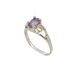 10k Yellow Gold Syntetic blue gemstone ring ajr6 Size: 4 1