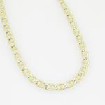 10K Yellow Gold diamond cut mariner chain GC111 3