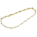 Women 10k Yellow Gold link vintage style bracelet 7.5 inches long and 6mm wide 1