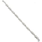 Women silver teddy bear link bracelet SB8 7 inches long and 7mm wide 1