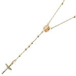 14K YELLOW Gold HOLLOW ROSARY Chain - 28 Inches Long 2.82MM Wide 1