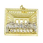 10K YELLOW Gold RELIGIOUS CZ CHARM NC64 1