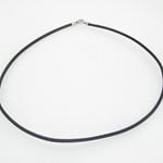 Unisex genuine leather braided cuff crystal necklace bangle jewelry swag black leather necklace 1