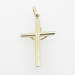 Mens 10K Yellow Gold jesus cross Length - 1.22 inches Width - 16mm 3