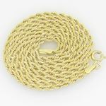 10K Yellow Gold rope chain GC13 1