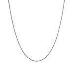 10k White Gold Hollow Franco Chain 2.5mm Wide Necklace with Lobster Clasp 20 inches long 3