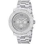 Iced Out Watches: Large Bezel Escalade Real Diamond Watch for Men 6.25ct 1