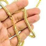 10K YELLOW Gold HOLLOW FRANCO Chain - 26 Inches Long 4.5MM Wide 3