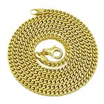 10K Yellow Gold FRANCO Hollow Chain 3MM Wide (24 Inches) 1