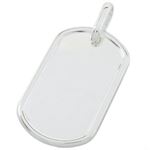 Plain dog tag pendant SB19 45mm tall and 23mm wide 1