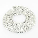 Mens White-Gold Cuban Link Chain Length - 20 inches Width - 4.5mm 1