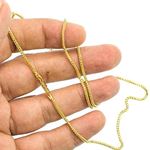 14K YELLOW Gold SOLID FRANCO Chain - 22 Inches Long 1.8MM Wide 3