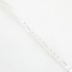 Figaro Link ID Bracelet Necklace Length - 7 inches Width - 5.5mm 3
