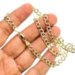 14K Diamond Cut Gold SOLID ITALY CUBAN Chain - 22 Inches Long 5.7MM Wide 3