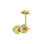 14K Yellow gold Fancy flower stud earrings for Children/Kids web179 1