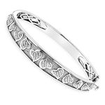 Sterling Silver Shiny Sparkling Bracelet Natural 0