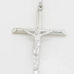 Jesus cut crucifix cross pendant SB33 46mm tall and 21mm wide 3
