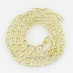 10K Yellow Gold diamond cut mariner chain GC111 1