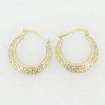 Ladies 10K gold and .925 Italian Sterling Silver earrings fancy stud hoop huggie ball fashion dangle