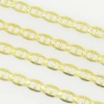 10K Yellow Gold diamond cut mariner chain GC76 3