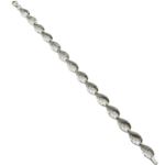 Women silver fancy link bracelet SB3 7.25 inches long and 9mm wide 1