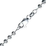 "14K WHITE Gold MOON CUT SOLID CHAIN - 30"" Long 3.00MM Wide 1"