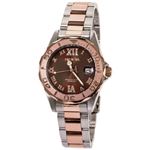 Women 13025 Pro Diver Brown Dial Quartz 3H Rose Wa